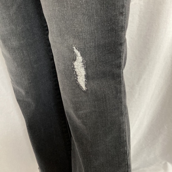 DEMOCRACY Jeans Vintage Gray Wash Fray Hem Size 6 Itty Bitty Boot Cut - Picture 9 of 11